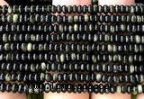 CRB5487 15 inches 2.5*4mm rondelle golden obsidian beads
