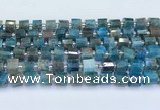 CRB5601 15.5 inches 7mm - 8mm faceted tyre apatite beads