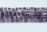 CRB5603 15.5 inches 7mm - 8mm faceted tyre amethyst beads