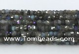 CRB5620 15.5 inches 4*7mm - 5*8mm faceted rondelle labradorite beads