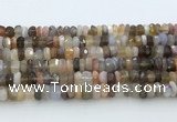 CRB5626 15.5 inches 3*6mm - 4*7mm faceted rondelle Botswana agate beads