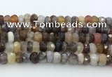 CRB5627 15.5 inches 4*7mm - 5*8mm faceted rondelle Botswana agate beads