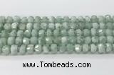 CRB5655 15.5 inches 6*10mm-7*11mm faceted rondelle green angel skin beads wholesale