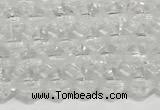 CRB5687 15 inches 4*4mm white crystal beads wholesale