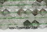 CRB5688 15 inches 4*4mm green lodalited beads wholesale