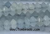 CRB5742 15 inches 2*3mm faceted aquamarine beads