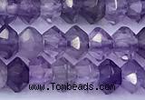 CRB5752 15 inches 2*3mm faceted amethyst beads