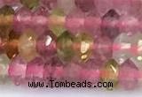 CRB5756 15 inches 2*3mm faceted tourmaline beads