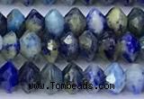 CRB5762 15 inches 2*3mm faceted lapis lazuli beads