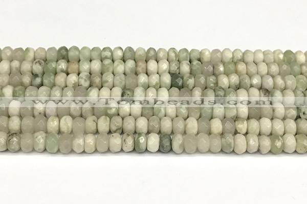 CRB5791 15 inches 4*6mm, 5*8mm faceted rondelle jade beads