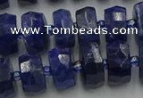 CRB581 15.5 inches 6*10mm faceted rondelle sodalite beads