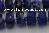 CRB583 15.5 inches 8*14mm faceted rondelle sodalite beads