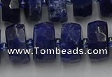 CRB585 15.5 inches 8*18mm faceted rondelle sodalite beads