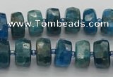 CRB589 15.5 inches 6*10mm faceted rondelle apatite beads