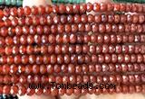CRB6112 15 inches 4*6mm faceted rondelle red agate beads