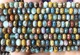 CRB6117 15 inches 4*6mm faceted rondelle ocean agate beads