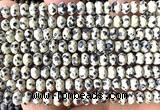 CRB6141 15 inches 4*6mm faceted rondelle dalmatian jasper beads