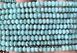 CRB6161 15 inches 4*6mm faceted rondelle amazonite beads