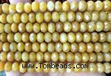 CRB6234 15 inches 5*8mm faceted rondelle yellow jade beads