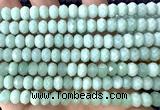 CRB6238 15 inches 5*8mm faceted rondelle green aventurine jade beads