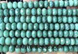CRB6240 15 inches 5*8mm faceted rondelle green aventurine jade beads