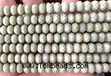 CRB6262 15 inches 5*8mm faceted rondelle Alashan jasper beads