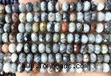 CRB6273 15 inches 5*8mm faceted rondelle eagle eye jasper beads