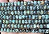 CRB6283 15 inches 5*8mm faceted rondelle African turquoise beads