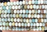 CRB6285 15 inches 5*8mm faceted rondelle colorful amazonite beads