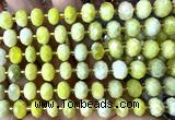 CRB6336 15 inches 6*10mm faceted rondelle butter jade beads