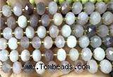 CRB6339 15 inches 6*10mm faceted rondelle violet jasper beads