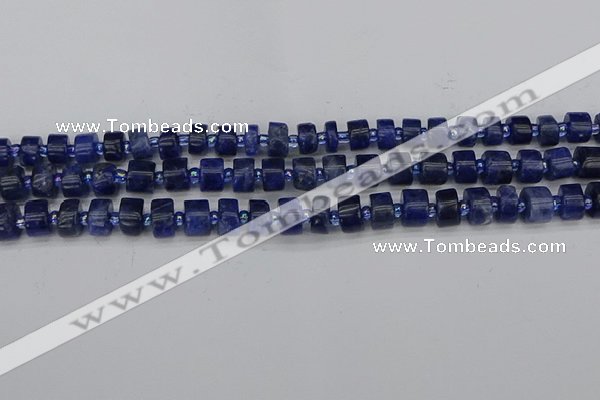 CRB638 15.5 inches 5*8mm tyre sodalite gemstone beads