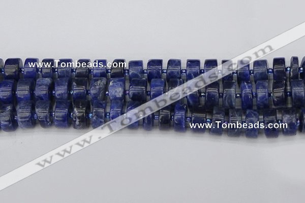 CRB642 15.5 inches 8*16mm tyre sodalite gemstone beads