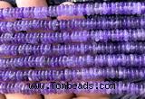 CRB6502 15 inches 2*6mm rondelle amethyst gemstone beads