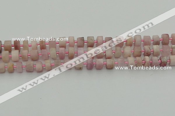 CRB651 15.5 inches 5*8mm tyre pink kunzite gemstone beads