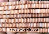 CRB6515 15 inches 2*6mm rondelle red aventurine jade beads