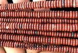 CRB6527 15 inches 2*6mm rondelle red jasper beads wholesale