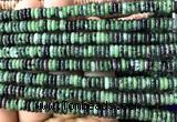 CRB6555 15 inches 2*6mm rondelle ruby zoisite gemstone beads