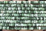 CRB6608 15 inches 2*4mm faceted heishi Qinghai jade beads