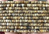 CRB6610 15 inches 2*4mm faceted heishi picture jasper beads