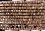 CRB6615 15 inches 2*4mm faceted heishi goldstone beads