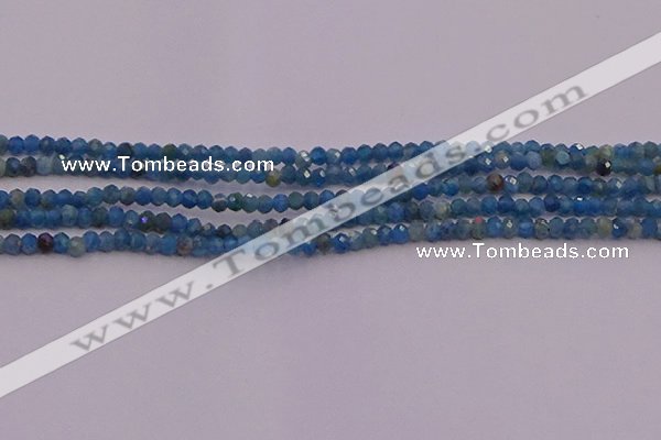 CRB700 15.5 inches 2*3mm faceted rondelle apatite gemstone beads