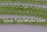 CRB703 15.5 inches 2*3mm faceted rondelle peridot gemstone beads