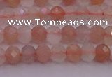 CRB715 15.5 inches 3*4mm faceted rondelle rainbow moonstone beads