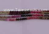 CRB717 15.5 inches 3*5mm faceted rondelle tourmaline beads