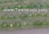 CRB722 15.5 inches 3*4mm faceted rondelle prehnite gemstone beads