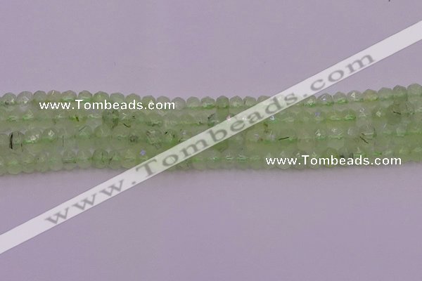 CRB724 15.5 inches 3*5mm faceted rondelle prehnite gemstone beads