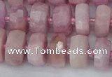 CRB827 15.5 inches 7*12mm faceted rondelle kunzite beads