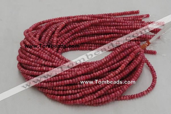 CRC05 16 inches 4*6mm rondell rhodochrosite gemstone beads wholesale