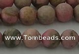 CRC1003 15.5 inches 10mm round matte rhodochrosite gemstone beads